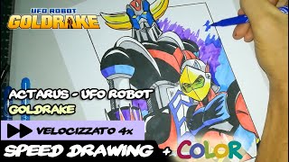 Actarus  Goldrake  disegno in 41 min  UFO Robot [upl. by Nitnilc373]