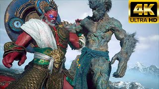 Monkey King Destroys Four Heavenly Kings Scene 4K  Black Myth Wukong [upl. by Nesnar]