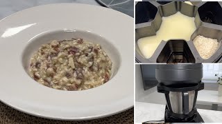 RISOTTO con setas y jamón en MAMBO COOKING Probando el revolucionario CHEFCROWN [upl. by Adnav120]