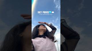 Sky poses for girls ❤️☁️  try this pose  mxesthetics shorts pose shortvideo [upl. by Emogene]