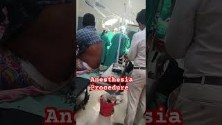 Anesthesia Procedure anesthesia doctor trending shorts shortvideo surgeon 2024 [upl. by Rosalie]