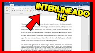 ✅PONER INTERLINEADO 15 EN WORD [upl. by Chrystel287]