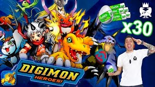 Digimon Heroes  30 Super Tickets [upl. by Yelruc]