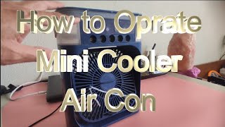 How To Operate Mini Air Cooler How to Operate Buttons of MINI Air Con [upl. by Florio]