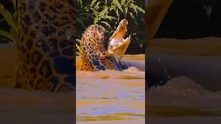 Jaguar Vs Caiman  Jaguars Are The Masters Of Water Hunting [upl. by Rapp277]