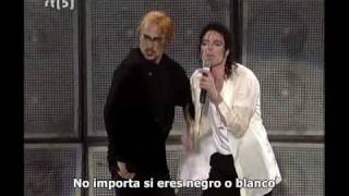 Michael Jackson  Black or white Live Munich Subtitulado español [upl. by Hemetaf]