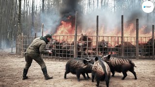 Cómo Los Agricultores Canadienses Lidian Con Millones De Cerdos Salvajes En Los Campos De Maíz [upl. by Saire]