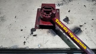 DIY Steel Bending Tool from Old Bearing – Simple and Effective  tips and tricks [upl. by Hurless]