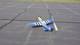 E Flite 1 5m P 51 Mustang 2nd Flight Bad Servo on Gear Door [upl. by Patrice]