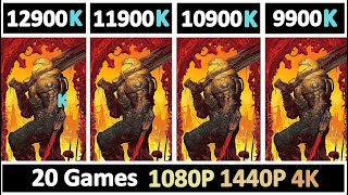 Intel I9 12900K vs 11900K vs 10900K vs 9900K  Tested 20 Games [upl. by Mohorva]