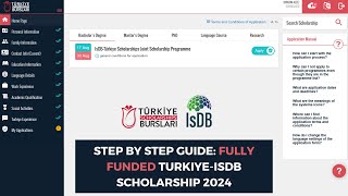 Step by step Guide How to Apply for the TurkiyeISDB Scholarship 2024 [upl. by Learsiy562]