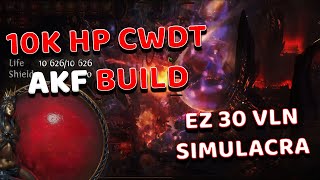 PoE 316  Nesmrtelný CWDT Build na Simulacra s 10k HP [upl. by Eessej166]