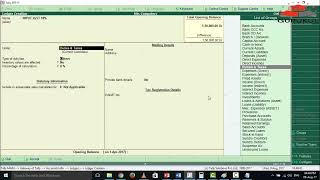 15 Ledger Creation For Purchase Entries Sales And Stock In GST With Separate Tax Ledger [upl. by Pardew]