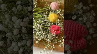 Tulipes au crochet 🧶 printemps flowers crochet crochetdébutant crochetpattern tutocrochet diy [upl. by Ajani]