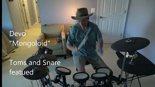 Drum CoverImprov DEVO quotMongoloidquot Toms  Snare only and quotUncontrollable Urgequot [upl. by Arrol]