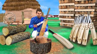 Wood Carving Wooden Cricket Bat Moral Stories Hindi Kahani Bedtime Stories Hindi Stories New Comedy [upl. by Fielding]