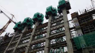 Manufacture rebar coupler Jump form system building jump form sequence building jump form [upl. by Euqinwahs357]