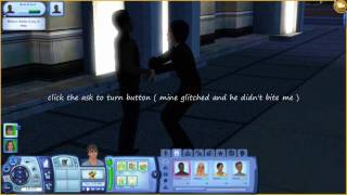 Sims 3 Late Night How To Become A Vampire [upl. by Cassiani1]