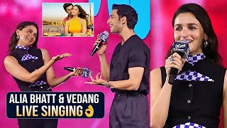 Alia Bhatt And Vedang Raina Superbly Sings On Stage  Jigra Movie Pre Release Event  News Buzz [upl. by Eiralih]