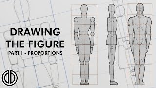 Drawing the Human Figure  Proportions  Tutorial PART I [upl. by Ojoj]