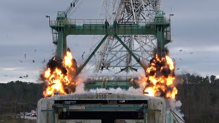 Phosphate Mine 2550 Dragline Mast and Boom  Controlled Demolition Inc [upl. by Constance491]