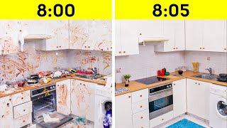 Clever Cleaning Hacks To Keep Your Kitchen amp Home Spotless ✨  QUICK amp EASY [upl. by Anidnamra]