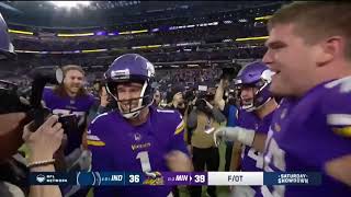 quotTHE GREATEST COMEBACK IN NFL HISTORYquot Minnesota Vikings Radio Call of Field Goal vs Colts 3639 [upl. by Urian]