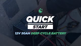 Newport 12V 50Ah Deep Cycle Battery  Quick Start Guide [upl. by Nilahs]