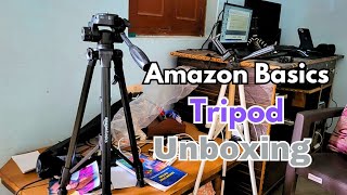 Amazon Basic Tripod Unboxing  60 Inch Tripod for DSLR Mobile with Bag [upl. by Sweyn747]