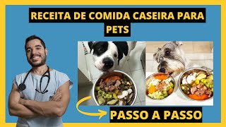 RÁPIDA 5 minutos e FÁCIL APRENDA A FAZER UMA RECEITA DE COMIDA CASEIRA PARA CACHORROS E GATOS [upl. by Jaquelin258]