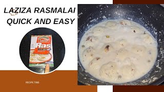 Quick and Easy Laziza Rasmalai recipe timefoodie recipe [upl. by Ellemrac210]