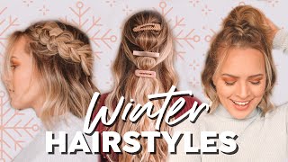 Easy Winter Hairstyles and Braids  Kayley Melissa [upl. by Supmart8]