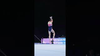 Jessica Gadirova United Kingdom Floor FX Podium Training 2023 World Championships SlowMotion Part3 [upl. by Llehctim]