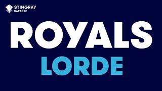 Lorde  Royals Karaoke with Lyrics [upl. by Bari208]