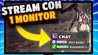 COMO HACER STREAM CON UN SOLO MONITOR  Leer el chat y alertas [upl. by Cece]