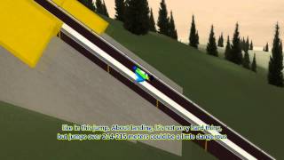 DSJ4  How to fly on ski flying hills ENG Subtitles  Commentary [upl. by Hairym394]