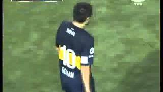 Boca 1  Corinthians 0 Gol Riquelme  Copa Libertadores 2013 [upl. by Marilou329]