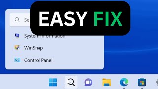 Windows 11 Taskbar Search Not Working Easy Fix [upl. by Jillane807]