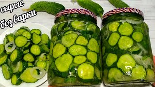 🥒30 БАНОК МАЛО ОГУРЦЫ СЫРЫЕ БЕЗ ВАРКИ БЕЗ СТЕРИЛИЗАЦИИ ХРУСТЯЩИЙ САЛАТ ИЗ СВЕЖИХ ОГУРЦОВ НА ЗИМУ [upl. by Sairacaz]