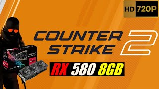 RYZEN 5 5600X  RX 580 8GB  COUNTER STRIKE 2  CS2 Competitive Settings 720p [upl. by Acimot]