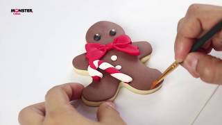 5 GALLETAS DE NAVIDAD  DECORADAS EN FONDANT [upl. by Otsirave]