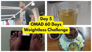 Day 5  OMAD 60 Days Weight loss challenge  OMAD  Weight loss Journey  Intermittent Fasting omad [upl. by Schnell]