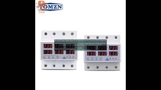 1005001552559337 Din Rail 3 Phase Voltage Relay 3PN Voltmeter Ammeter Over and Under V [upl. by Ainegue187]