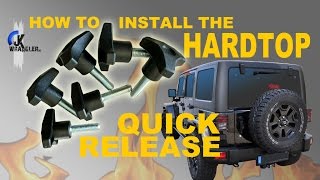 Jeep Wrangler JK  How to install the HardTop Quick Release WarriorProducts [upl. by Auberbach404]