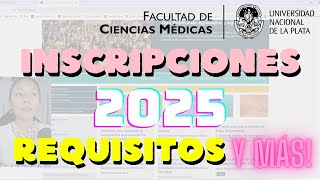 INSCRIPCIONES 2025 UNLP MEDICINA  LA PLATA  ESTUDIAR MEDICINA EN ARGENTINA [upl. by Irrehs712]