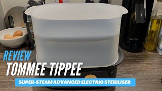 Review Tommee Tippee SuperSteam Advanced Electric Steriliser [upl. by Norabal]