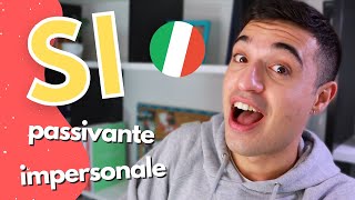 Si passivante e impersonale in Italiano come usarli [upl. by Yobybab]