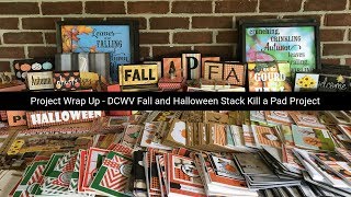 Project Wrap Up  Using a Whole Paper Pad  DCWV Fall and Halloween Stack [upl. by Onaireves125]