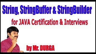 String StringBuffer amp StringBuilder for JAVA Certification amp Interviews [upl. by Brandais211]