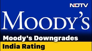 Moodys Downgrades Indias Sovereign Rating Maintains Negative Outlook [upl. by Adnima560]